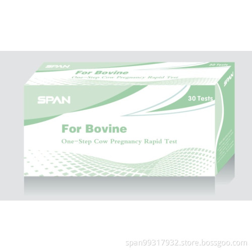 One-Step Cow Pregnancy Saliva Rapid Test